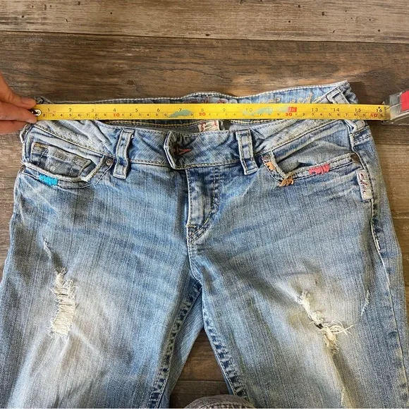Silver Tuesday Jeans Light Blue Flare Denim altered - Picture 7 of 13